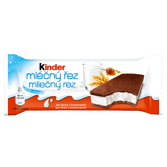 Kinder Mléčný řez