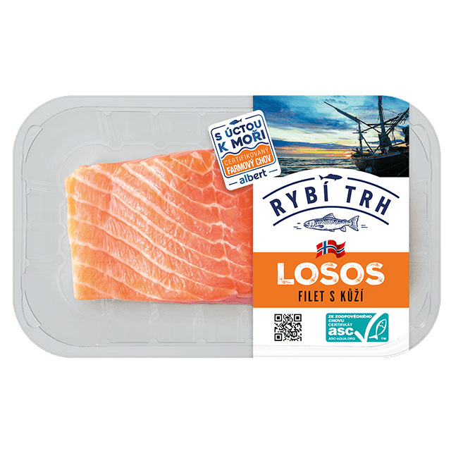 Losos čerstvý – filet s kůží