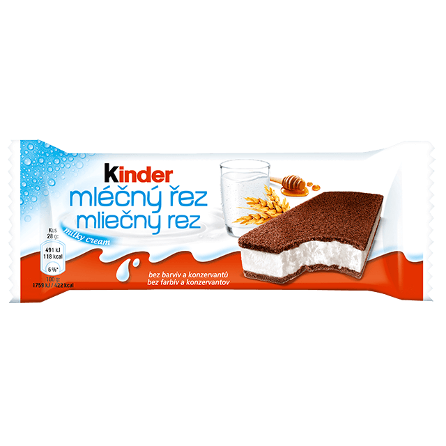 Kinder Mléčný řez