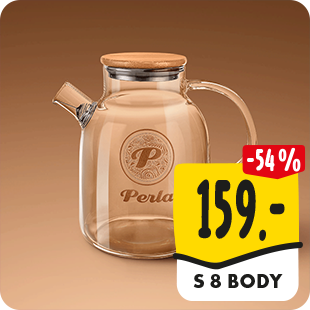 Konvice skleněná s víčkem 1,5 l