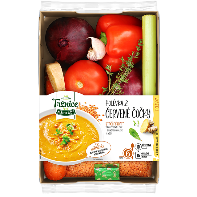Polévka z červené čočky
