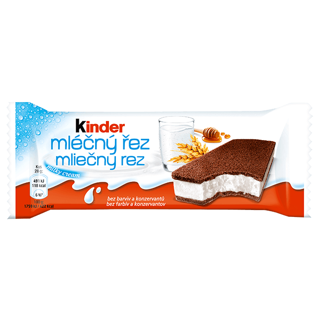 Kinder Mléčný řez
