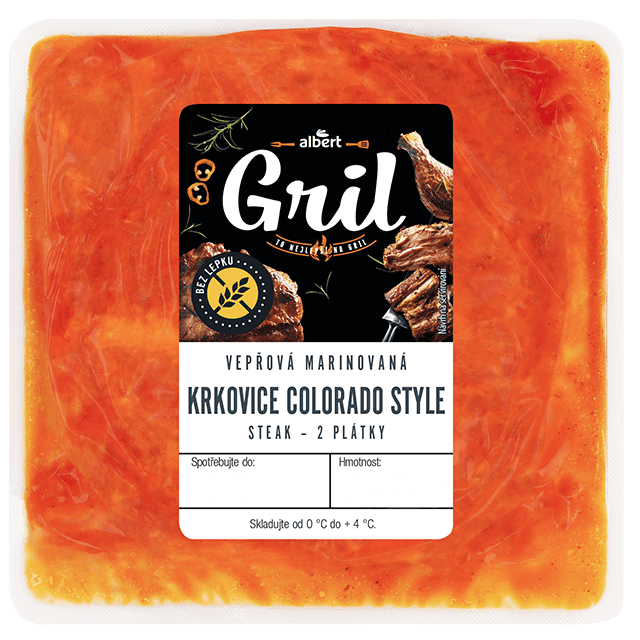 Albert Marinovaná vepřová krkovice Colorado steak