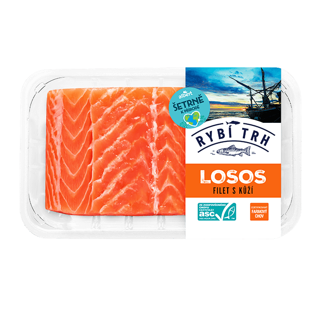 Losos čerstvý – filet s&nbsp;kůží