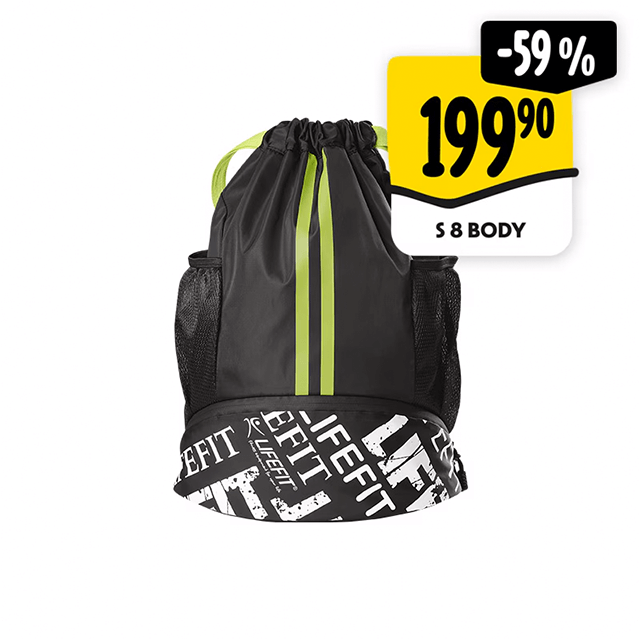 Sportovní batoh černo-zelený