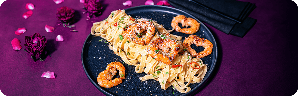 Pasta fresca s chilli a krevetami - Desktop