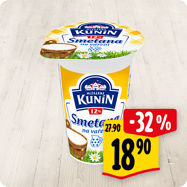 Kunín Smetana na vaření 12%