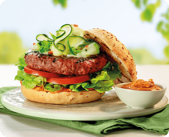 Veggie burger s nakládanou cuketou - Mobile