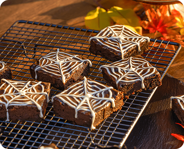 Pavoučí brownies - Mobile