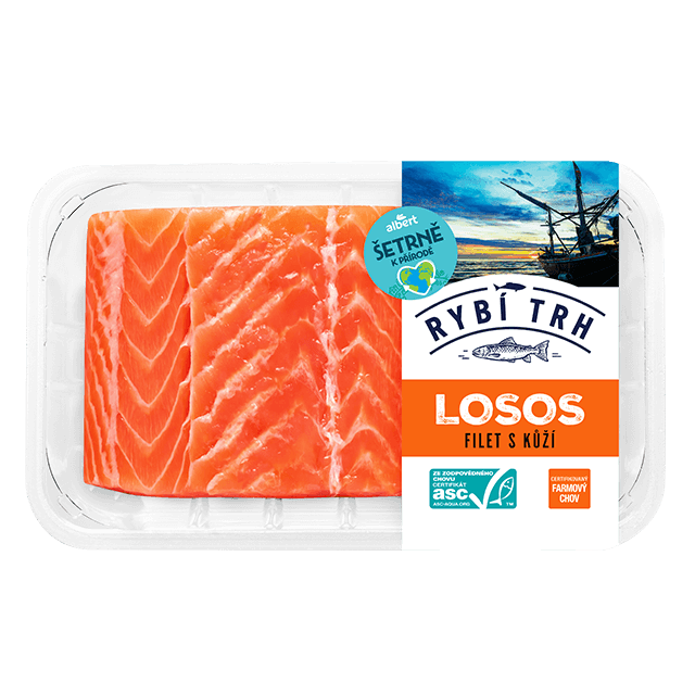 Losos čerstvý – filet s kůží