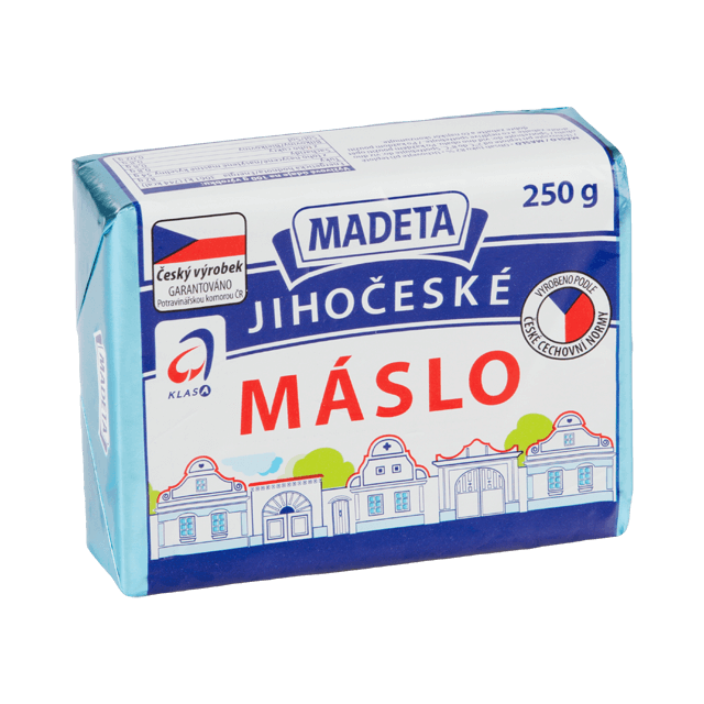 Madeta Jihočeské máslo 82%