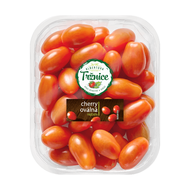 Albert Rajčata červená oválná 