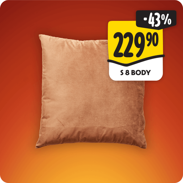 Hnědý polštář