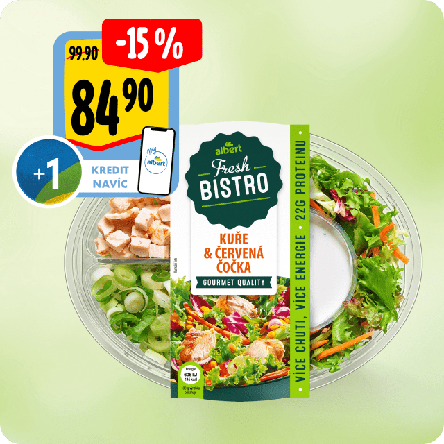 Fresh Bistro Salát Kuře a červená čočka