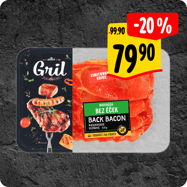 Albert Marinovaný vepřový Back Bacon
