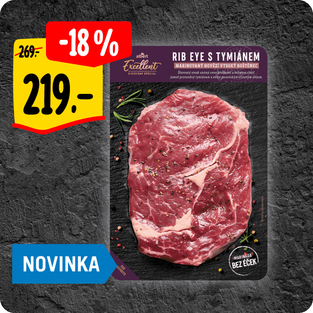 Hovězí Rib eye steak s tymiánem