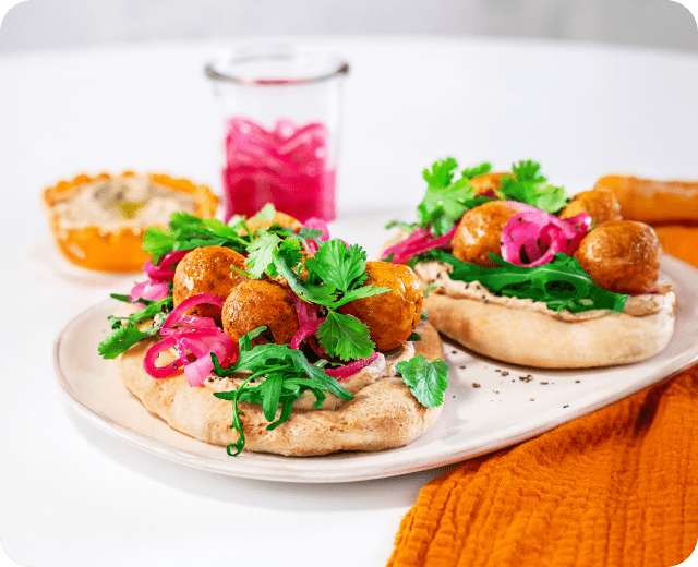 Falafel s domácím bezlepkovým pita chlebem - Mobile