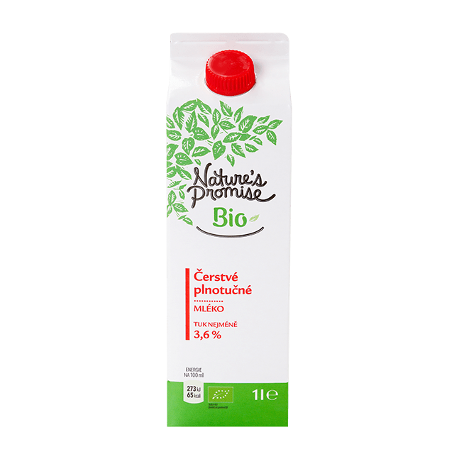 Nature's Promise Bio Mléko čerstvé&nbsp;3,6%