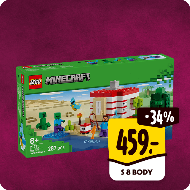 LEGO® Minecraft® TNT dům v džungli