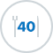 40 porcí