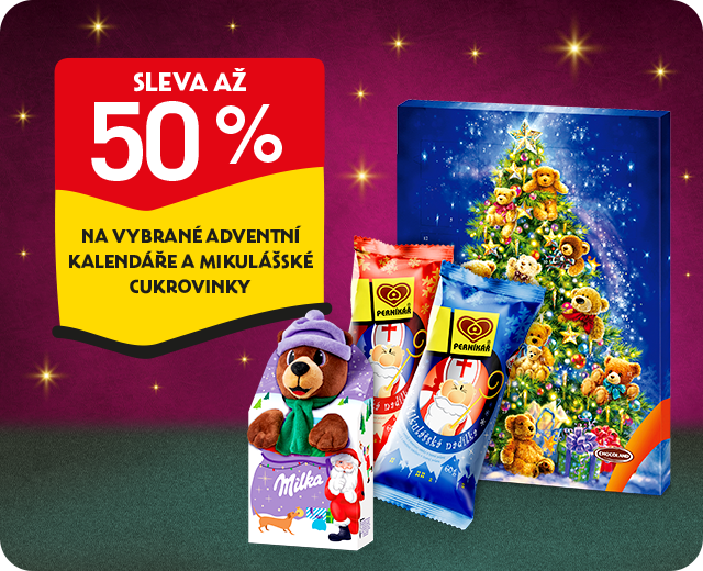 50% sleva cukrovinky